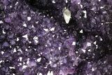 Amethyst Geode With Calcite Crystal - Top Quality #153600-3